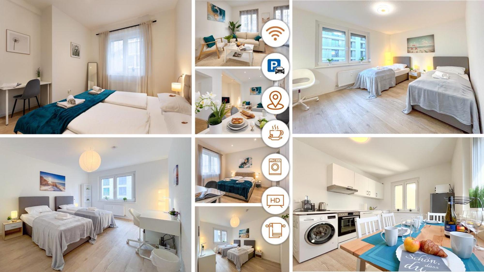 Rosenberg-Suites - Zentral, Stellplatz, Grosse Terasse, Business & Privat Heilbronn Exterior photo